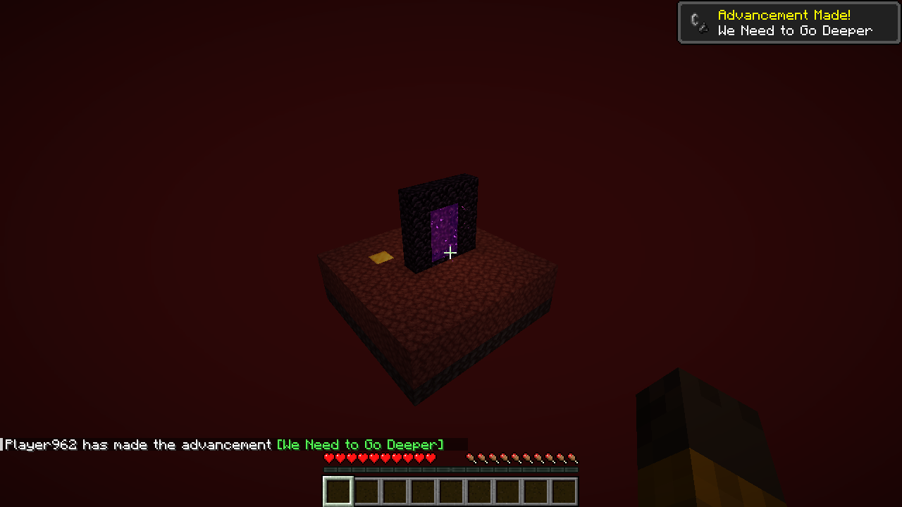SkyBlock and One Block Nether island